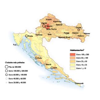 List of cities in Croatia by population.